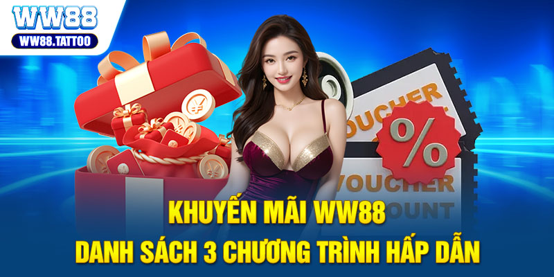 Khuyến mãi WW88 - Danh Sách 3 Chương Trình Hấp Dẫn