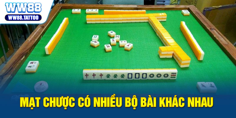 Mạt chược có nhiều bộ bài khác nhau